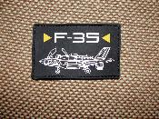 Ecusson patch gomme avion Lockheed Martin F-35