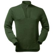 Chemise F1 - T-shirt manches longues Zip Turtleneck Woolpower 400 vert