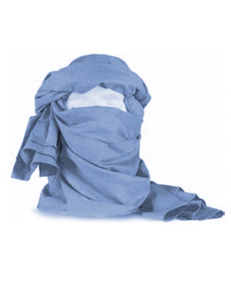 Chèche bleu ONU en coton