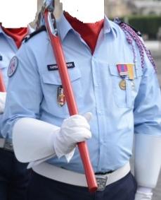 Chemise de défilé manches longues Sapeurs Pompiers