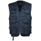 Gilet reporter multipoches sans manche outdoor