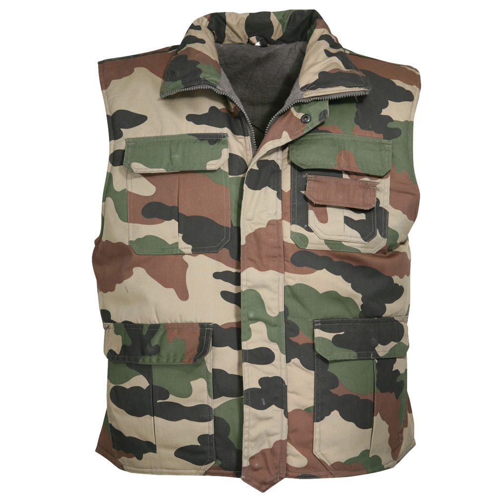 Gilet sans manche imperméable Ranger camouflage C/E Armée Française