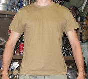 T-shirt manches courtes sable beige tan coyote Armée Française