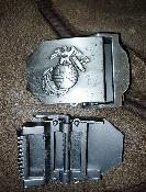 Boucle de ceinture USMC en métal