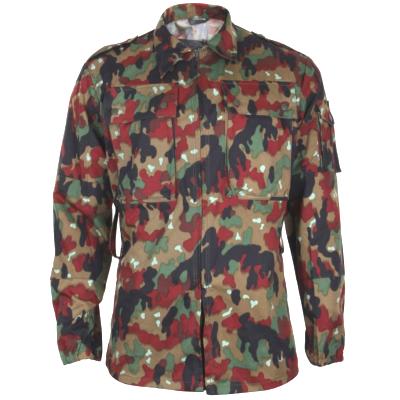 Veste chemise treillis Armée Suisse M83 camouflage Alpenflage militaire Swiss Army jacket