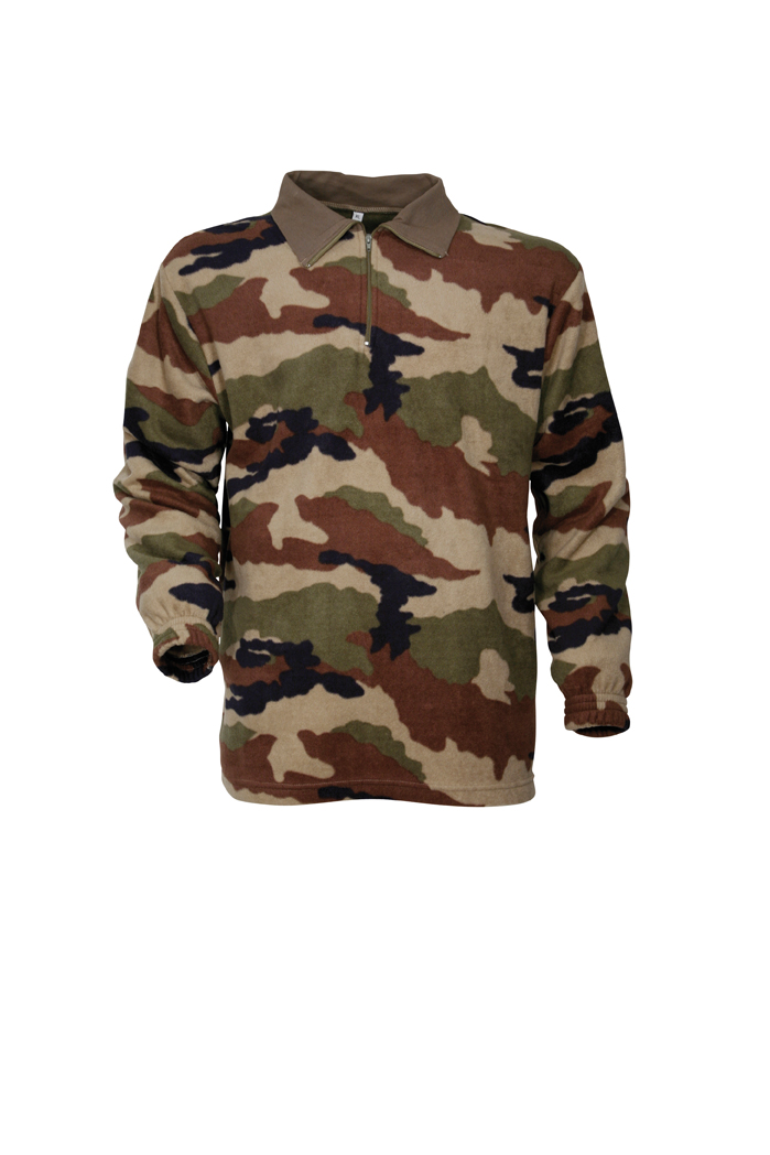 Chemise F1 en polaire camouflage C/E Armée Française