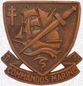 Insigne de béret Commandos de Marine / FusCo