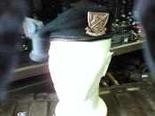 Béret vert des Commandos Marine avec son insigne en bronze