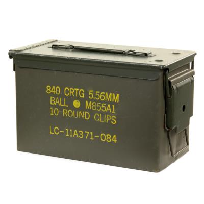 Boîte / caisse à munitions 30 x 18 x 15 cm en métal