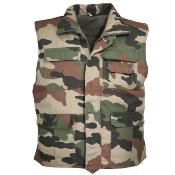 Gilet sans manche imperméable Ranger camouflage C/E Armée Française