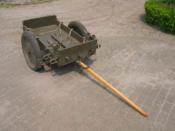 Chariot remorque à munitions Armée militaire army ammunition cart