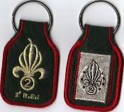 Porte-clefs 2°REI Régiment Etranger d'Infanterie Légion Etrangère