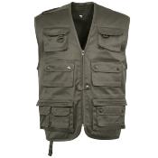 Gilet reporter multipoches sans manche outdoor