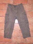 Pantalon kaki Armée Allemande tissu chevron année 50/60