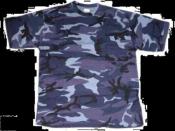 T-shirt manches courtes camouflage SkyBlue - urbain bleu - urban