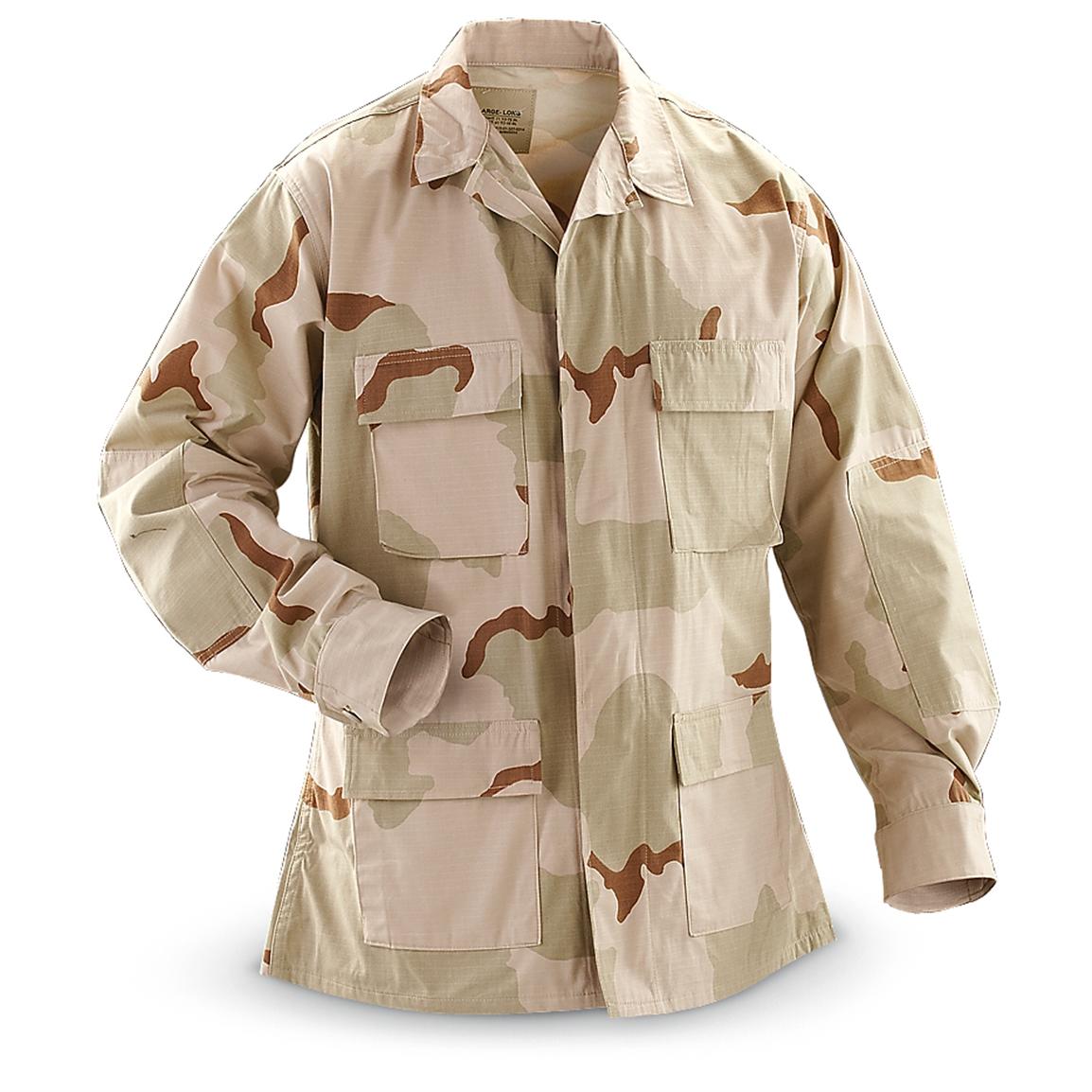 Veste treillis BDU camouflage 3 colors desert US Armée Américaine
