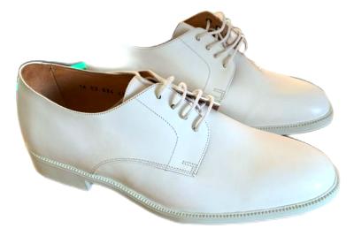 Chaussures blanches en cuir Marine Nationale