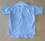 Chemisette de travail bleue lilas manches courtes