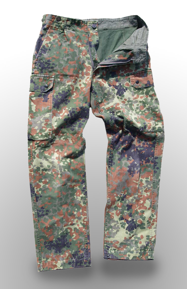 Pantalon treillis camouflage flecktarn Armée Allemande