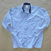 Chemise de travail bleue lilas manches longues Paresto