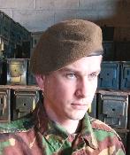 béret kaki marron de l'armée Britannique