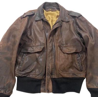 5x blousons vestes en cuir A2 pilote US Air Force bombardier flight jacket bomber WW2 aviateur