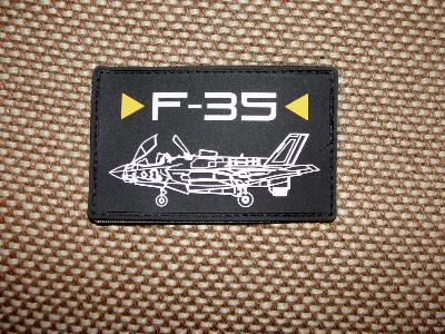Ecusson patch gomme avion Lockheed Martin F-35
