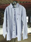 Chemise de travail bleue lilas manches longues