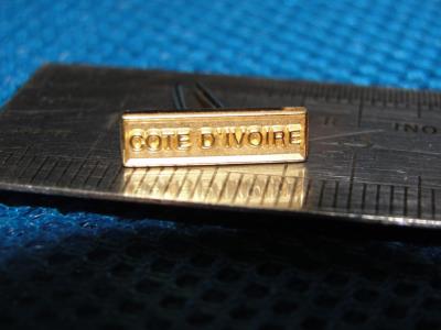 Agrafe Côte d'Ivoire pour médaille réduction barrette dixmude Armée Française