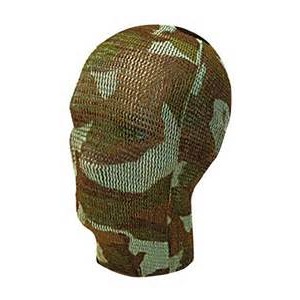 Cagoule en filet élastiqué camouflée