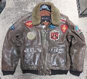 Blouson en cuir G1 pilote US Air Force XL bombardier jacket bomber WW2 aviateur