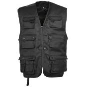 Gilet reporter multipoches sans manche outdoor