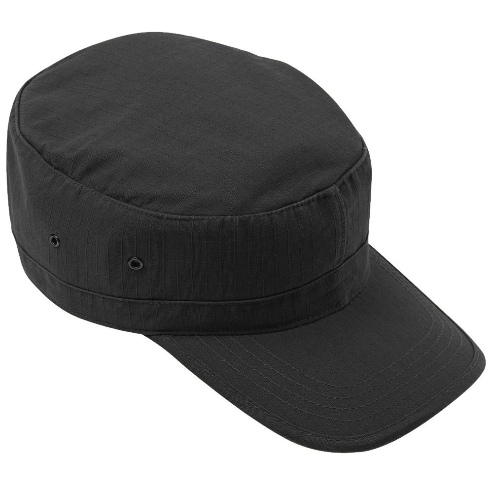 Casquette US en RipStop noire type BDU