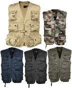 Gilet reporter multipoches sans manche outdoor