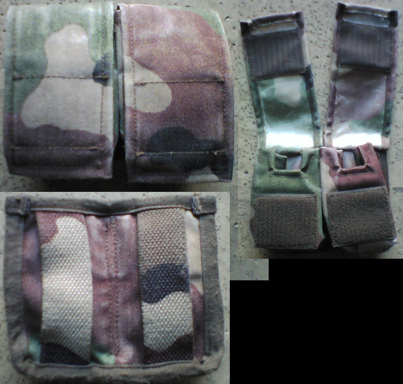 Pochettes double porte-grenades camouflage C/E Armée Française