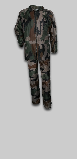 Tenue ensemble imperméable camouflage C/E - pluie - intempéries - étanche 