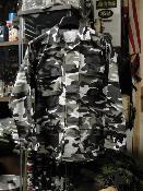 Veste treillis BDU camouflage Urban - urbain blanc gris