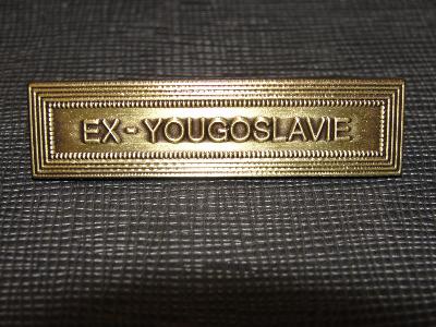 Agrafe bronze Ex-Yougoslavie pour médaille ordonnance Armée Française