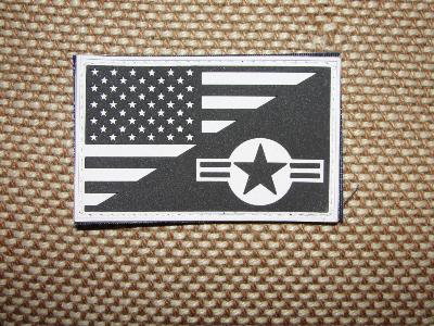 Ecusson patch gomme drapeaux US / USAF