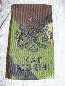 Passant fourreau grade poitrine REGIMENTAL SERGEANT MAJOR camo DPM Royal Air Force RAF