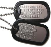 Plaques d'identité US Dogtags avec silencieux