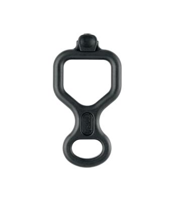 Descendeur en huit anti brûlure Petzl noir mat