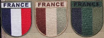 Ecusson patch France Armée Française monté sur velcro