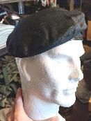 10x bérets noirs en tissu taille 55