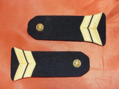 Paire d'épaulettes / pattes d'épaules de Second Maître Marine Nationale